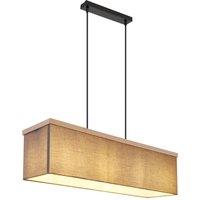 Netlighting Ossi Bar Pendant Ceiling Light Matt Black 4x E27