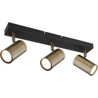 Netlighting Robby Ceiling Spotlight Bar Matt Black 3x GU10