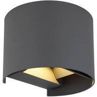 Netlighting Veronika Outdoor Up Down Wall Lamp Anthracite IP54 LED 3000K in Grey