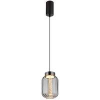 Netlighting Fluoro Slim Pendant Ceiling Light Matt Black LED 3000K