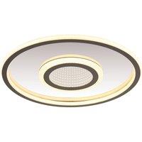 Netlighting Cara Integrated LED Semi Flush Ceiling Light Grey Matt LED 3000K