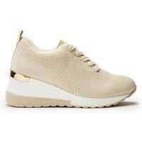 b.soleful Women's 'Sorelia' Porvair Trainers in Beige | Size: 2