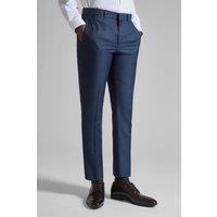 Ted Baker Men's Tai Teal Semi Plain Slim Trousers in Blue | Size: 40R