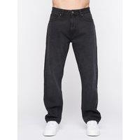 Crosshatch Tillman Men's Classic Baggy-Fit 100% Cotton Jeans in Black | Size: 34S