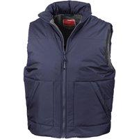 Result Men's Fleece Lined Gilet in Navy | Size: 2XL