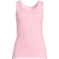 Lands' End Women's Cotton Vest Top in Light Pink | Size: 10-12