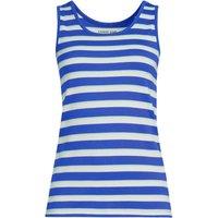 Lands' End Women's Cotton Vest Top in Blue | Size: 20