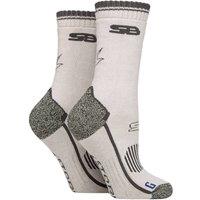 SOCKSHOP Storm Bloc Women's 2 Pair with Hiking Socks in Stone | Size: 4-8