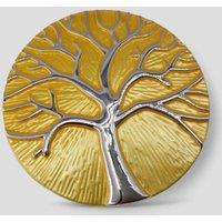My Posh Shop Women's Tree Of Life Magnetic Brooch in Yellow