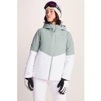 TOG24 Women's 'Corvara' Waterproof Insulated Ski Jacket in Pale Green | Size: 12
