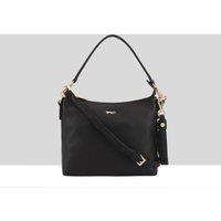 Paul Costelloe Women's 'Mestolo' 100% Real Leather Day Bag in Jet Black