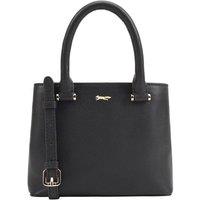 Paul Costelloe Women's 'Pinka' 100% Real Leather Day Bag in Jet Black