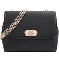 Paul Costelloe Women's 'Lena' 100% Real Leather Cross Body Bag in Jet Black