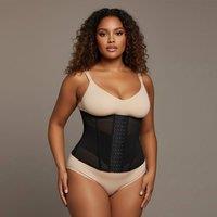 GWB Shapewear Women's MeshMax Hourglass Waist Corset Girdle Shapewear in Black | Size: 18