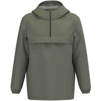 Native Spirit Men's Waterproof Quarter Zip Windbreaker in Khaki | Size: Medium