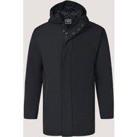 Brian Oak London Men's Black Waterproof Long Jacket | Size: Medium