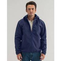 Brian Oak London Men's Navy Hooded Windbreaker Jacket in Blue | Size: Large