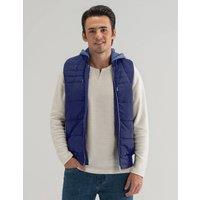 Brian Oak London Men's Navy Hooded Gilet Jacket in Blue | Size: Small