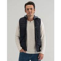 Brian Oak London Men's Black Hooded Gilet Jacket | Size: Small
