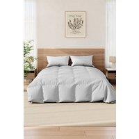 H&O Direct 230cm L x 200cm W Microfibre Quilted Duvet Insert, Grey | Size: 230 cm L x 200 cm W