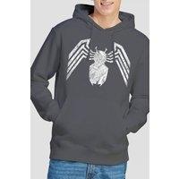 Marvel Venom Emblem Hoodie in Grey | Size: Large