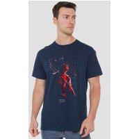 Marvel Daredevil Rain T-Shirt in Navy | Size: Small