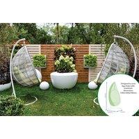 St Helens Home & Garden water resistant Egg Chair Cover in Green