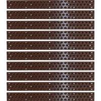 St Helens Home & Garden Small Animal Anti Climb Wall & Fence Deterrent Spikes - Pack of 10 in Brown