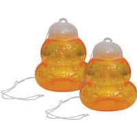 St Helens Home & Garden Non-Toxic Wasp & Hornet Trap - Pack of 2 in Orange