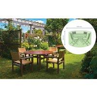St Helens Home & Garden Water Resistant Small Round Patio Set Cover in Green