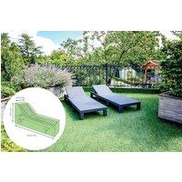 St Helens Home & Garden Water Resistant Sun lounger Cover in Green