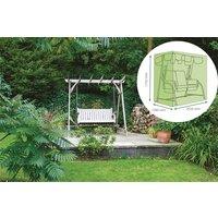 St Helens Home & Garden Water Resistant 3 Seater Swing Bench Cover in Green