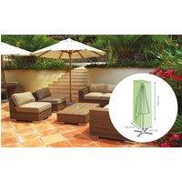 St Helens Home & Garden Water Resistant Jumbo Parasol Cover in Green