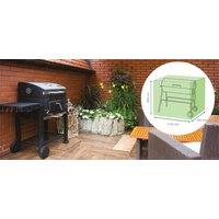 St Helens Home & Garden Water Resistant Trolley BBQ Cover in Green