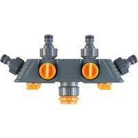 St Helens 4 way tap Adaptor in Grey