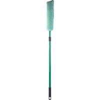 St Helens Telescopic Wheelie Bin Brush with Microfibre Head in Green