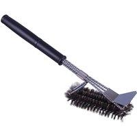 St Helens Long Handle BBQ Cleaning Brush in Black
