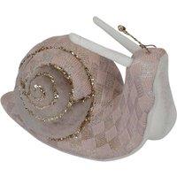 VFM e-Store Christmas Velvet Snail Decoration 14cm x 21cm Brown X 1 | Size: 14 cm x 21 cm