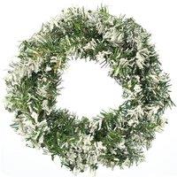 Pelle & Sol 45cm Realistic Snow-Tipped Look Christmas Wreath in White