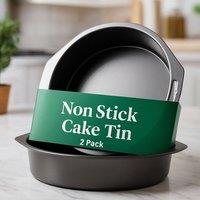 ebake 8 Inch Round Baking Tin in Silver