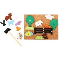 Bigjigs Toys Pin-a-Shape (Farm) - Tap Tap Art Set