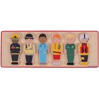 Bigjigs Toys People Who Help Us Puzzle (18 Pieces) - Emergency Services Jigsaw