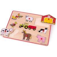 Bigjigs Toys Chunky Lift Out Puzzle - Farm