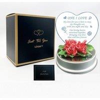 VOGREX LED Light One I Love Gift GF BF Friend Husband Wife in Clear
