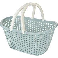 Havendro Teal Laundry Basket Storage Tub Hamper with Folding Handles