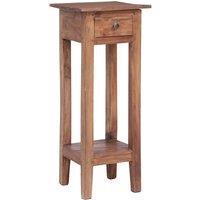 Berkfield Home Plant Stand 30x30x75 cm Solid Mahogany Wood in Brown | Size: 30 x 30 x 75 cm