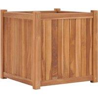 Berkfield Home Raised Bed 50x50x50 cm Solid Teak Wood in Brown | Size: 50 x 50 x 50 cm
