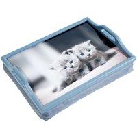 Aidapt Wooden Lap Tray with Cushion 100x400x300 in Grey