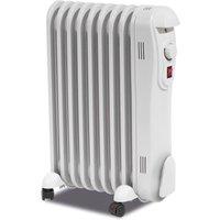 St Helens Oil Filled Radiator (Power heat (kW) 2 Type 9 Fins) in White