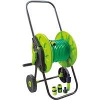 St Helens Hose Cart with Wheels - 30M in Green